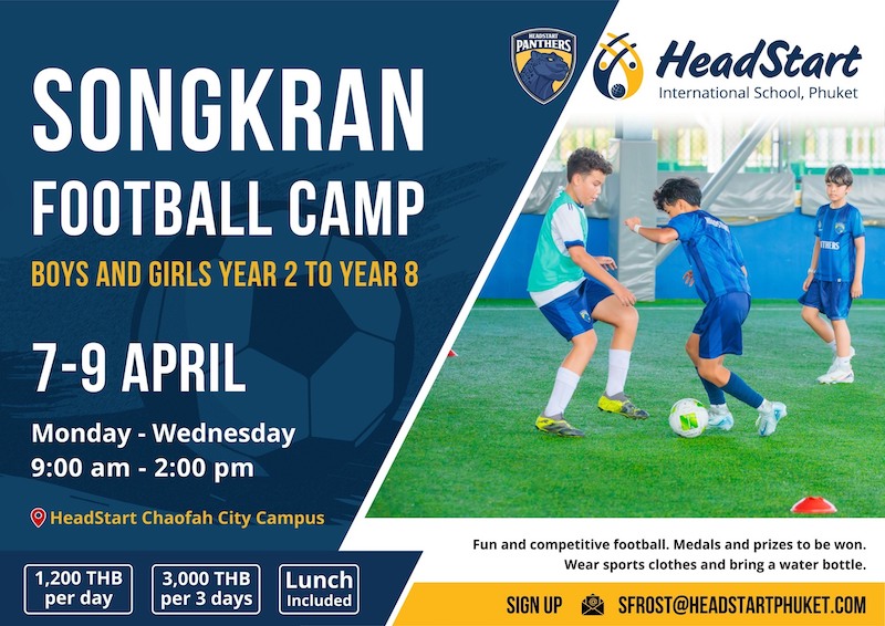 HeadStart International School Chaofah City Campus - Songkran Football Camp April 2025