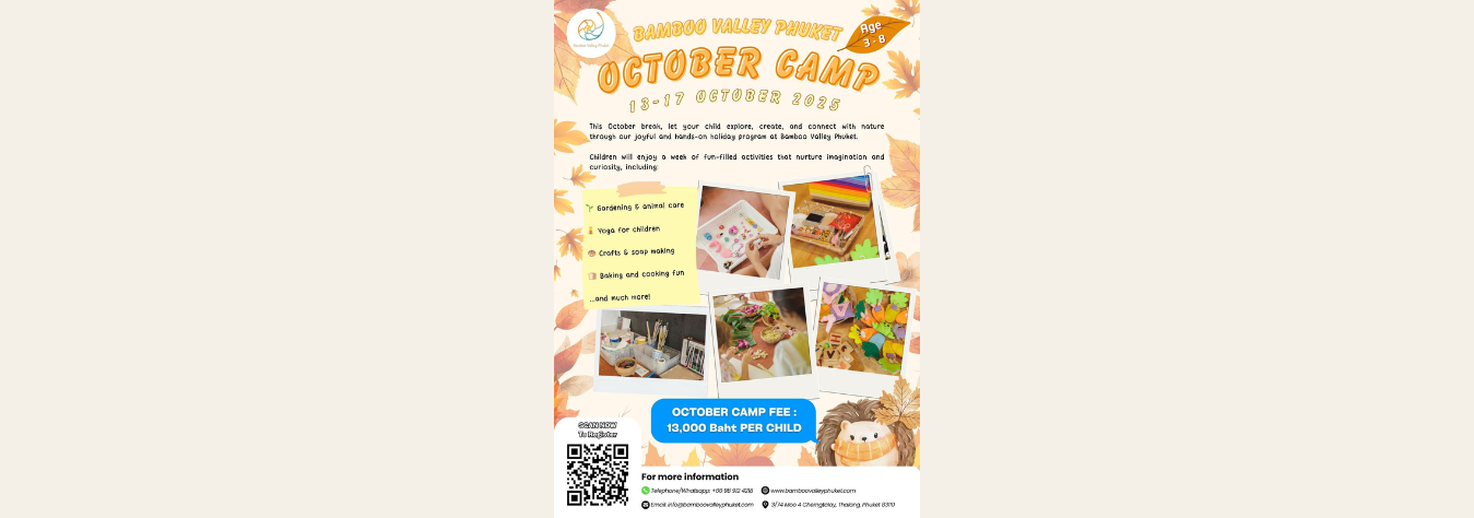 Bamboo Valley Phuket October Camp