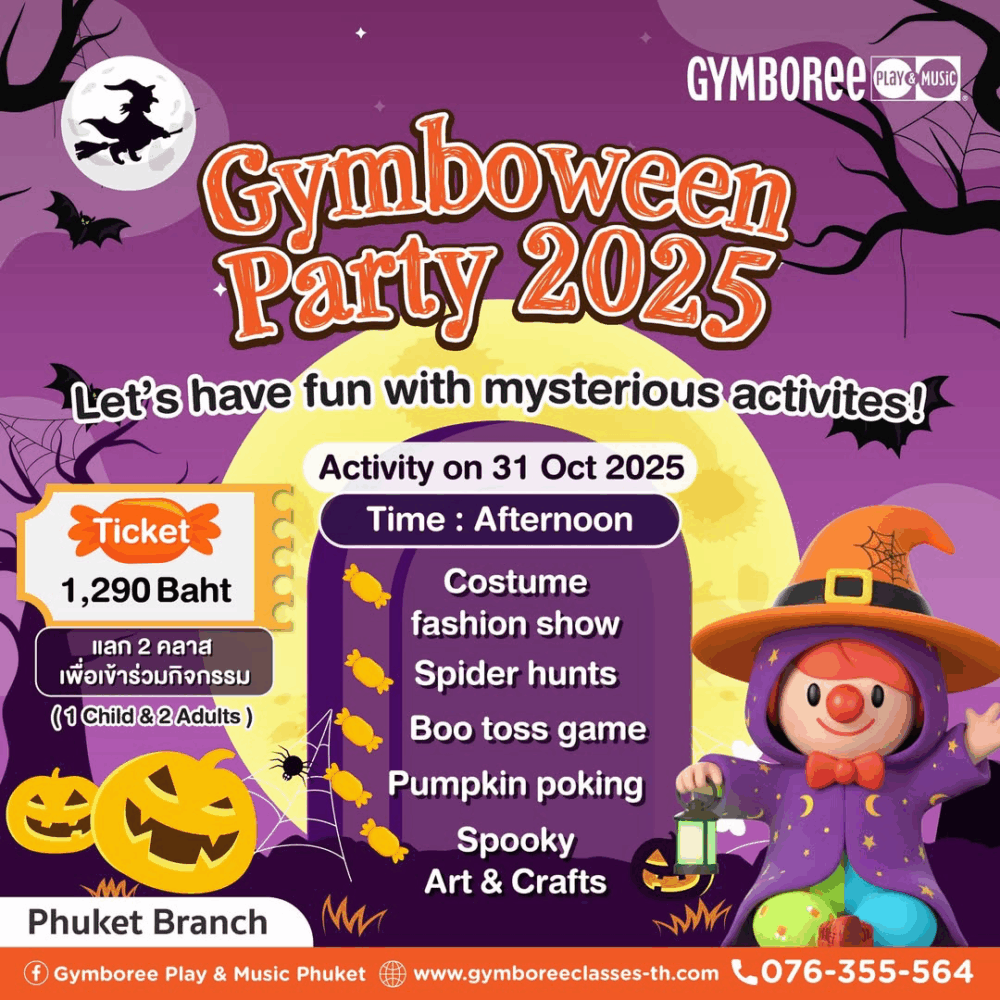 Gymboree Play & Music Phuket - Gymboween Party 2025