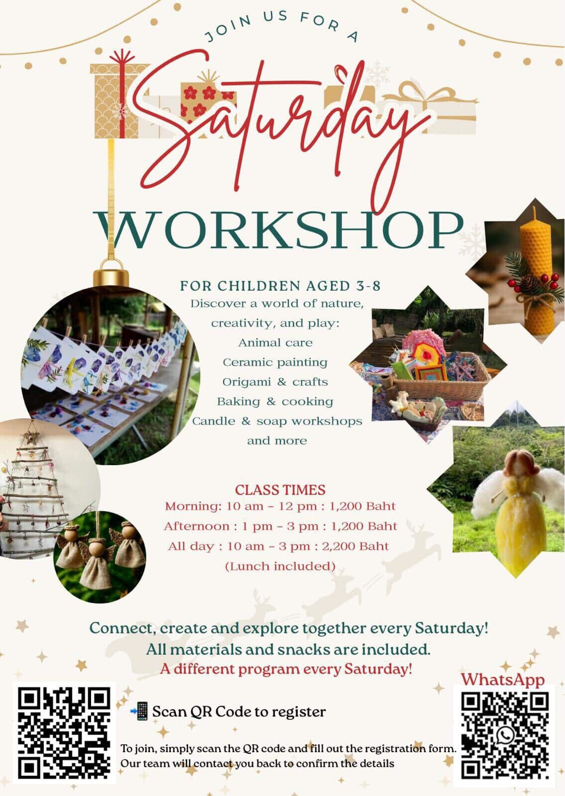 Bamboo Valley Christmas Saturday Workshops
