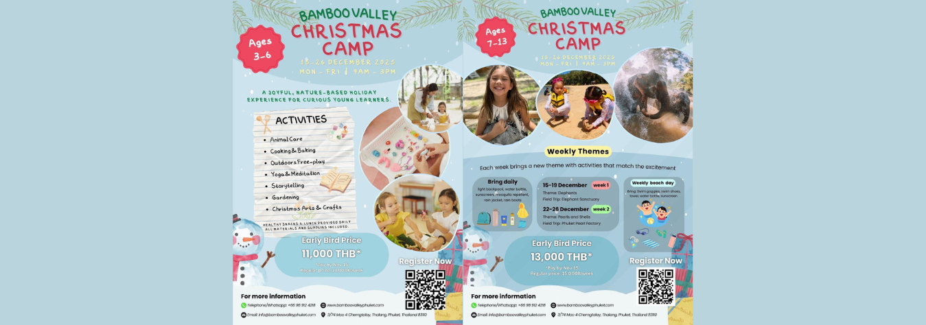 Bamboo Valley Phuket Christmas Camp 2025