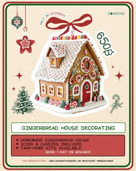 Someday Café Phuket Gingerbread House Decorating