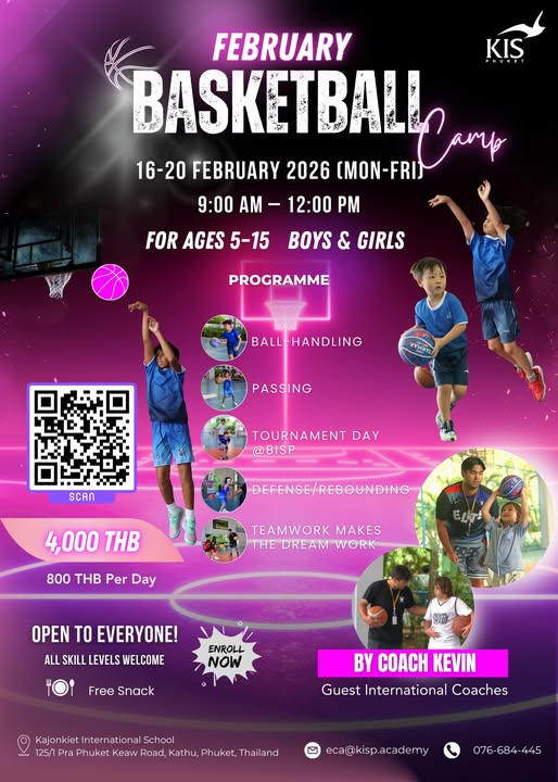 Kajonkiet International School Phuket Basketball Camp 2026