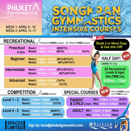 Phuket Gymnastics Songkran Camp
