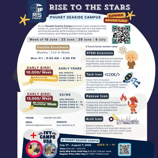 RIS Phuket Summer Camp : Rise to the Stars