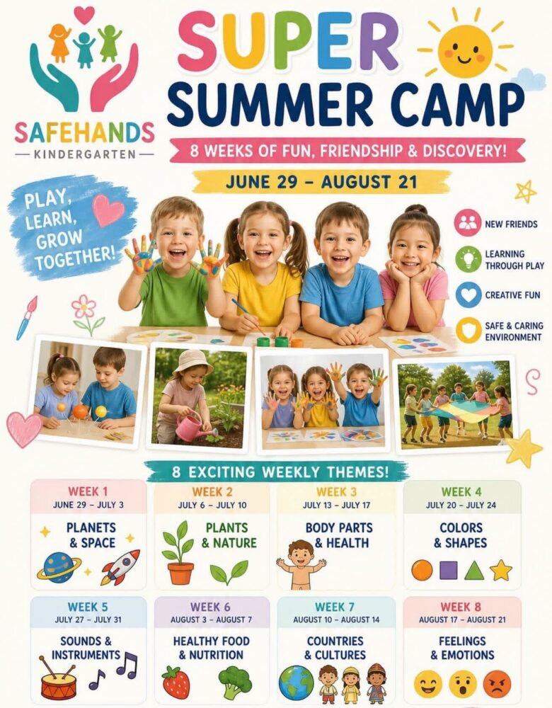 Safehands Kindergarten Super Summer Camp 2026