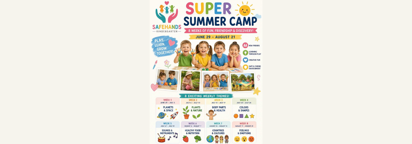 Safehands Kindergarten Super Summer Camp 2026