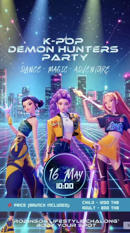 Robinson Lifestyle Chalong K-pop Demon Hunters Party