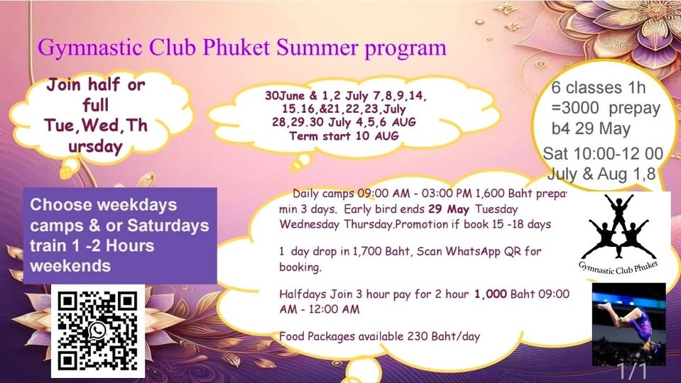 Gymnastic Club Phuket Summer Camps 2026