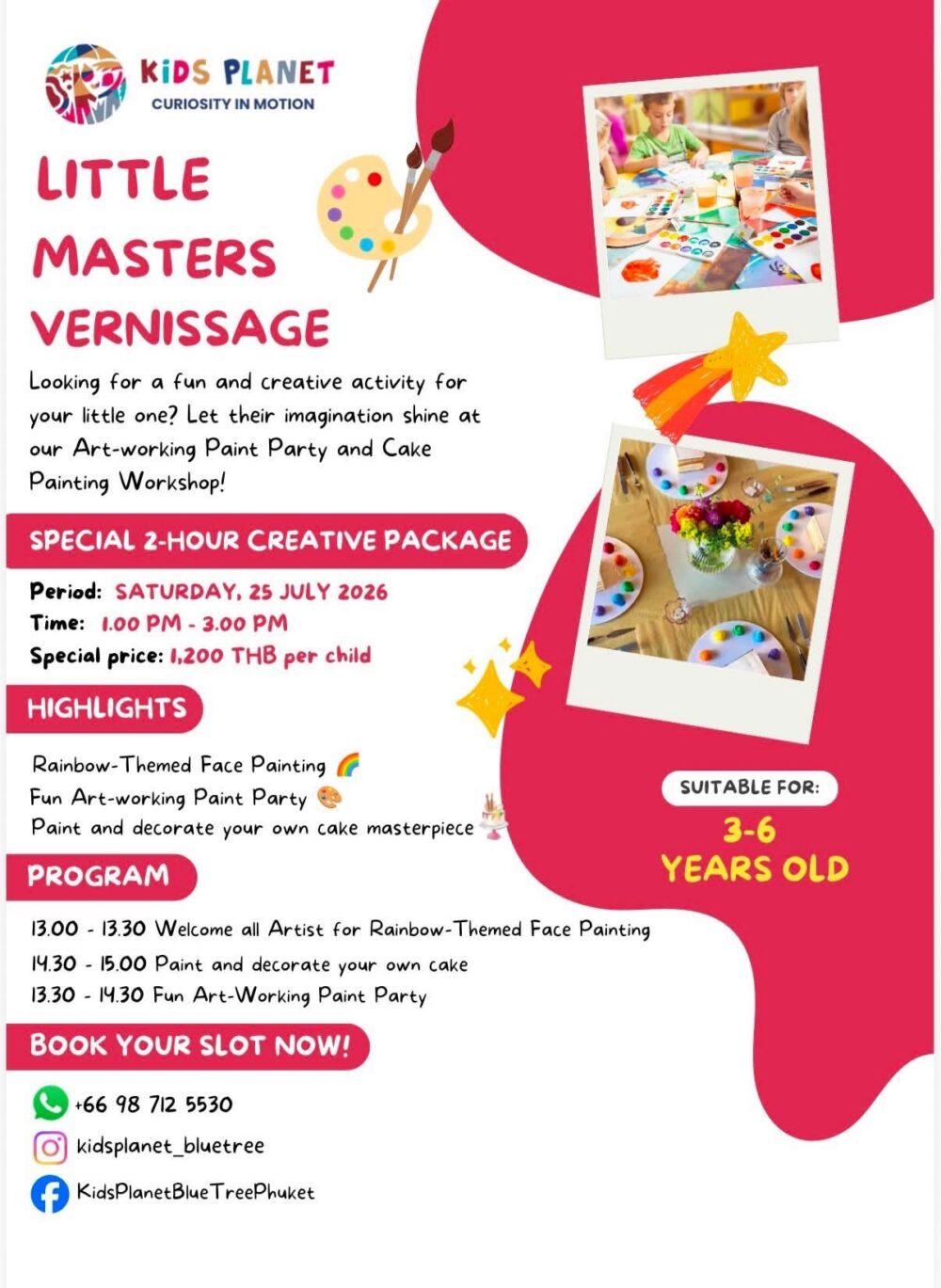 Kids Planet Little Masters Vernissage Workshop
