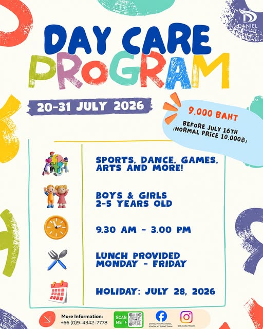 Daniel International School Day Care Program 2026