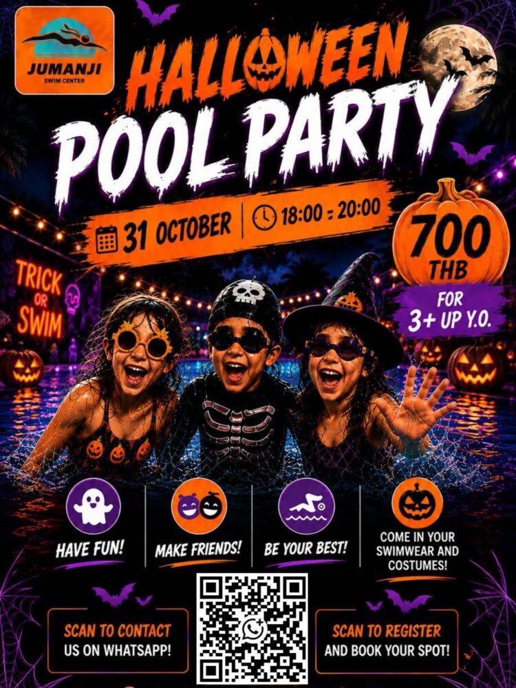 Jumanji Swim Fun — Halloween Pool Party
