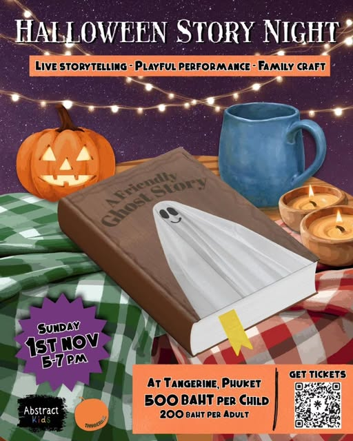 Abstract Kids Drama Halloween Story Night